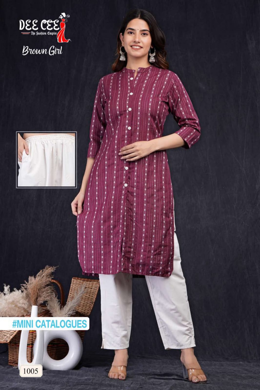 Deecee Brown Regular Kurti With Bottom Catalog